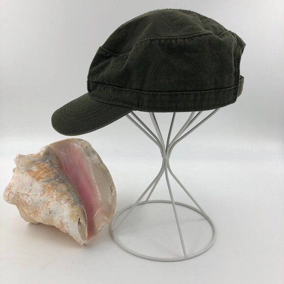 Fahrenheit Fashion Headwear BLACK GOLD Washed Cotton Twill Olive Hat EUC - Picture 5 of 8